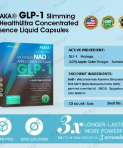 𝐏𝐄𝐀𝐊𝐀® 𝐆𝐋𝐏-𝟏 𝐒𝐥𝐢𝐦𝐦𝐢𝐧𝐠 & 𝐇𝐞𝐚𝐥𝐭𝐡 𝐔𝐥𝐭𝐫𝐚 𝐂𝐨𝐧𝐜𝐞𝐧𝐭𝐫𝐚𝐭𝐞𝐝 𝐄𝐬𝐬𝐞𝐧𝐜𝐞 𝐋𝐢𝐪𝐮𝐢𝐝 𝐏𝐞𝐚𝐫𝐥𝐬