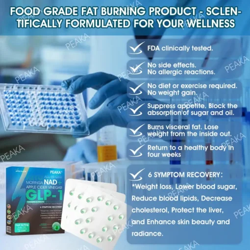 𝐏𝐄𝐀𝐊𝐀® 𝐆𝐋𝐏-𝟏 𝐒𝐥𝐢𝐦𝐦𝐢𝐧𝐠 & 𝐇𝐞𝐚𝐥𝐭𝐡 𝐔𝐥𝐭𝐫𝐚 𝐂𝐨𝐧𝐜𝐞𝐧𝐭𝐫𝐚𝐭𝐞𝐝 𝐄𝐬𝐬𝐞𝐧𝐜𝐞 𝐋𝐢𝐪𝐮𝐢𝐝 𝐏𝐞𝐚𝐫𝐥𝐬