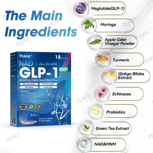 PEAKA® GLP‑1 Slimming Vitality Boost Oral Strips