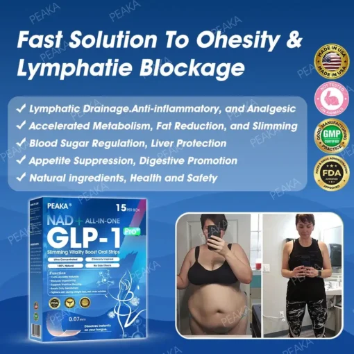 PEAKA® GLP‑1 Slimming Vitality Boost Oral Strips